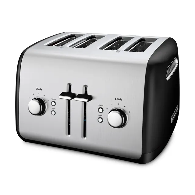kitchenaid-4-slice-manual-lift-toaster-kmt4115ob-onyx-black-extra-wide-slots-dua image 1