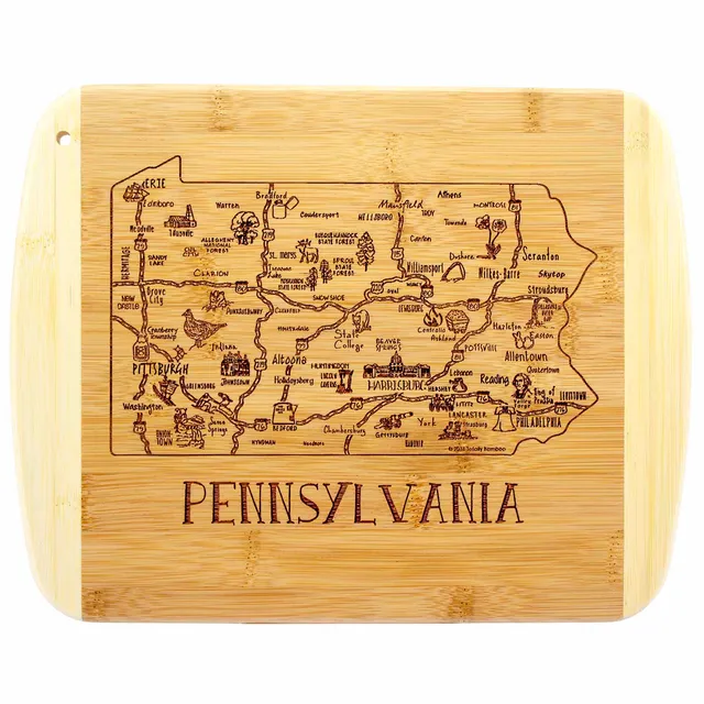 totally-bamboo-a-slice-of-life-pennsylvania-cutting-board-11-x-8-3-4 image 1