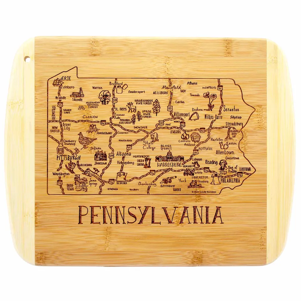 totally-bamboo-a-slice-of-life-pennsylvania-cutting-board-11-x-8-3-4 image 1
