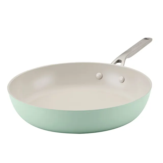 kitchenaid-hard-anodized-ceramic-nonstick-frying-pan-skillet-12-25-inch-pistachi image 1