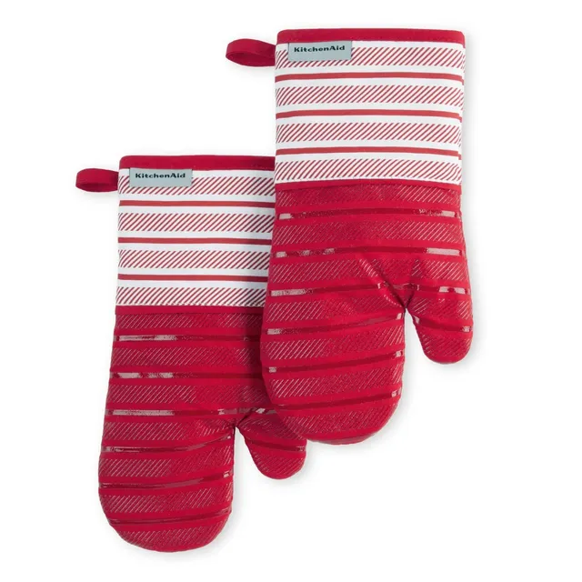 kitchenaid-albany-oven-mitt-2-pack-set-passion-red-7x13-inches-heat-resistant-wi image 1