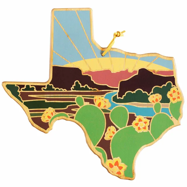 totally-bamboo-texas-cutting-board-with-artwork-by-summer-stokes image 1