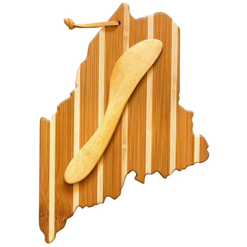 totally-bamboo-maine-serving-board-with-spreader-knife-gift-set image 1