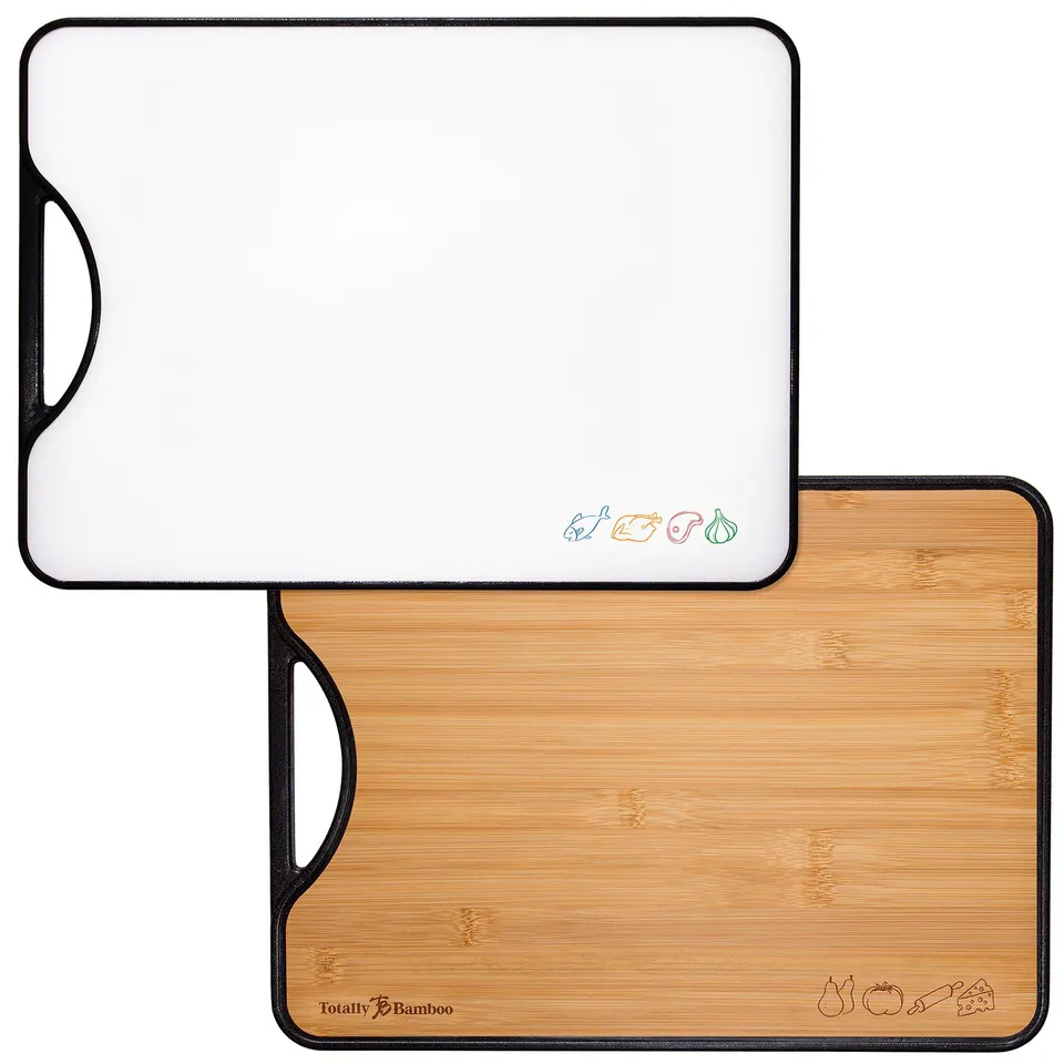 totally-bamboo-poly-boo-reversible-bamboo-plastic-cutting-board image 1