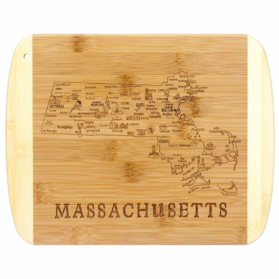 totally-bamboo-a-slice-of-life-massachusetts-cutting-board-laser-engraved-cities image 1