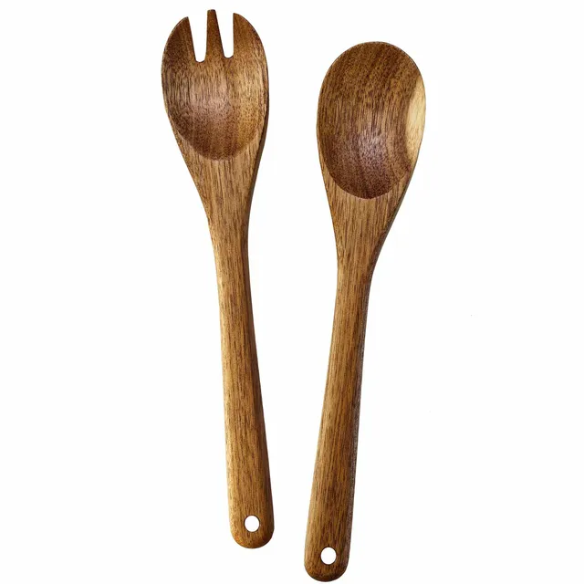 totally-bamboo-tb-home-acacia-wood-salad-serving-set-12-inch image 1