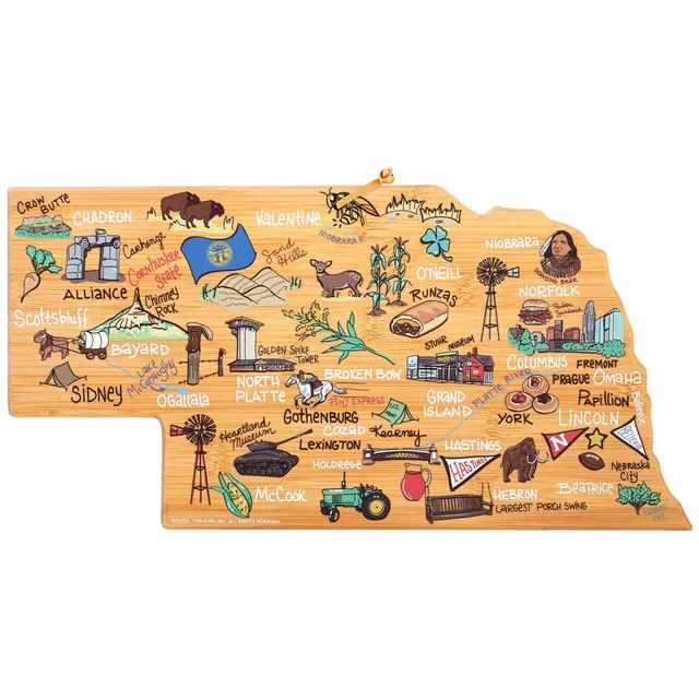totally-bamboo-nebraska-cutting-board-with-artwork-by-fish-kiss image 1