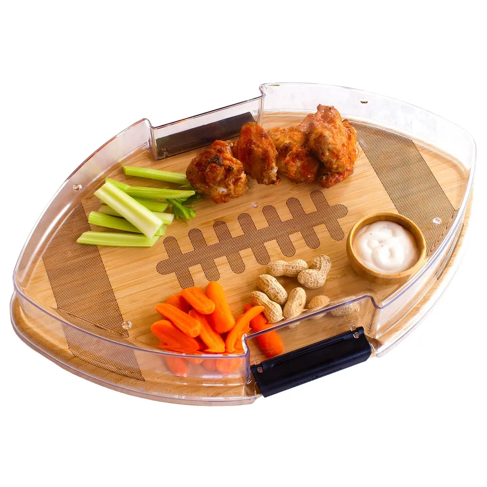 totally-bamboo-flip-serve-store-football-charcuterie-board-with-locking-lid image 1