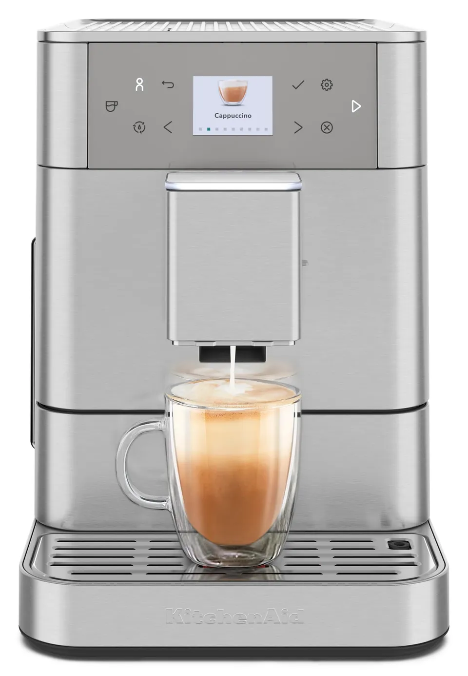 kitchenaid-fully-automatic-espresso-machine-kf6-kes8556sx-stainless-steel image 1