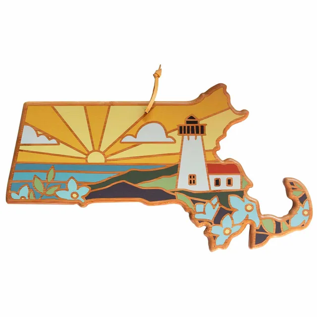 totally-bamboo-massachusetts-state-shaped-cutting-board-with-summer-stokes-artwo image 1