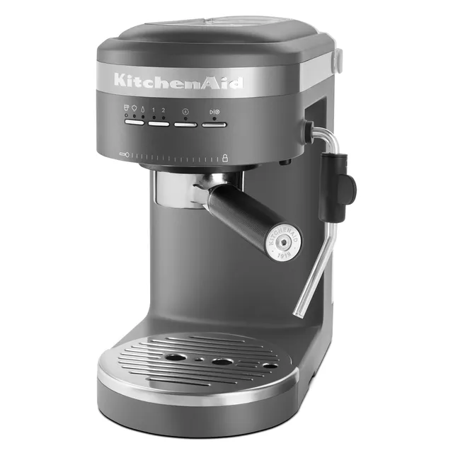 kitchenaid-semi-automatic-espresso-machine-kes6403-charcoal-grey image 1
