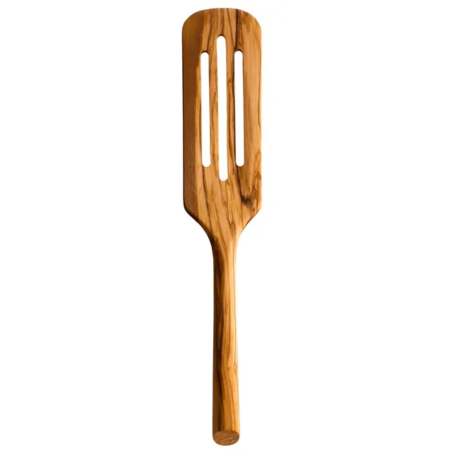 totally-bamboo-rock-branch-olive-wood-slotted-spurtle image 1