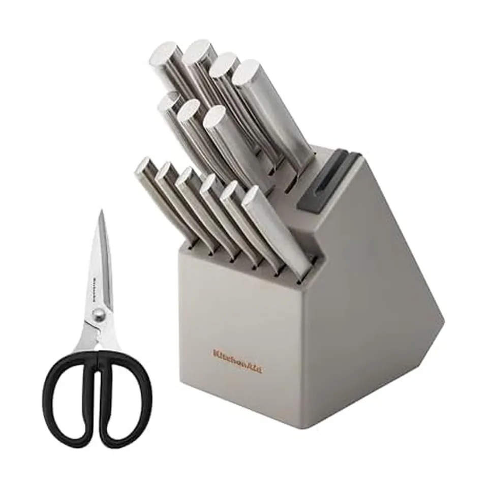 kitchenaid-gourmet-15-piece-forged-knife-block-set-with-built-in-sharpener image 1