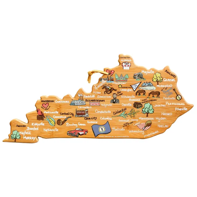 totally-bamboo-kentucky-state-shaped-cutting-board-with-fish-kiss-artwork-by-ann image 1