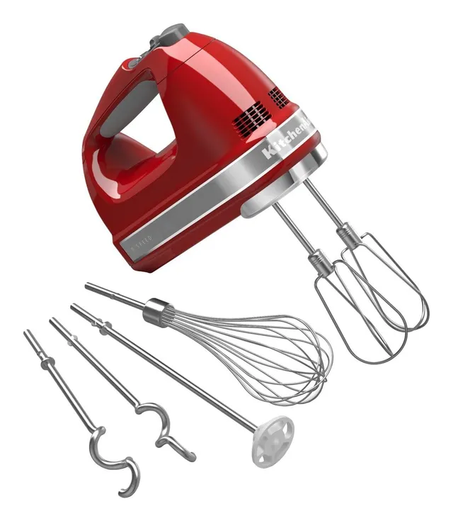 kitchenaid-9-speed-hand-mixer-khm926-empire-red-complete-attachment-set-with-sto image 1