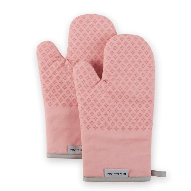 kitchenaid-asteroid-oven-mitt-set-dried-rose-7-x12-5-2-piece-heat-resistant-cott image 1