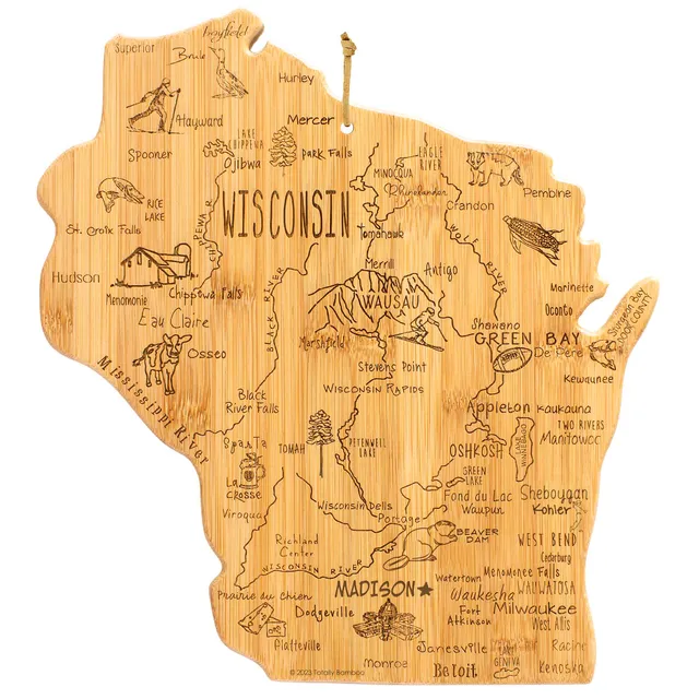 totally-bamboo-destination-wisconsin-cutting-board-12-x-13 image 1