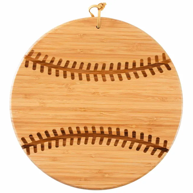 totally-bamboo-baseball-shaped-cutting-board-12-x-12 image 1