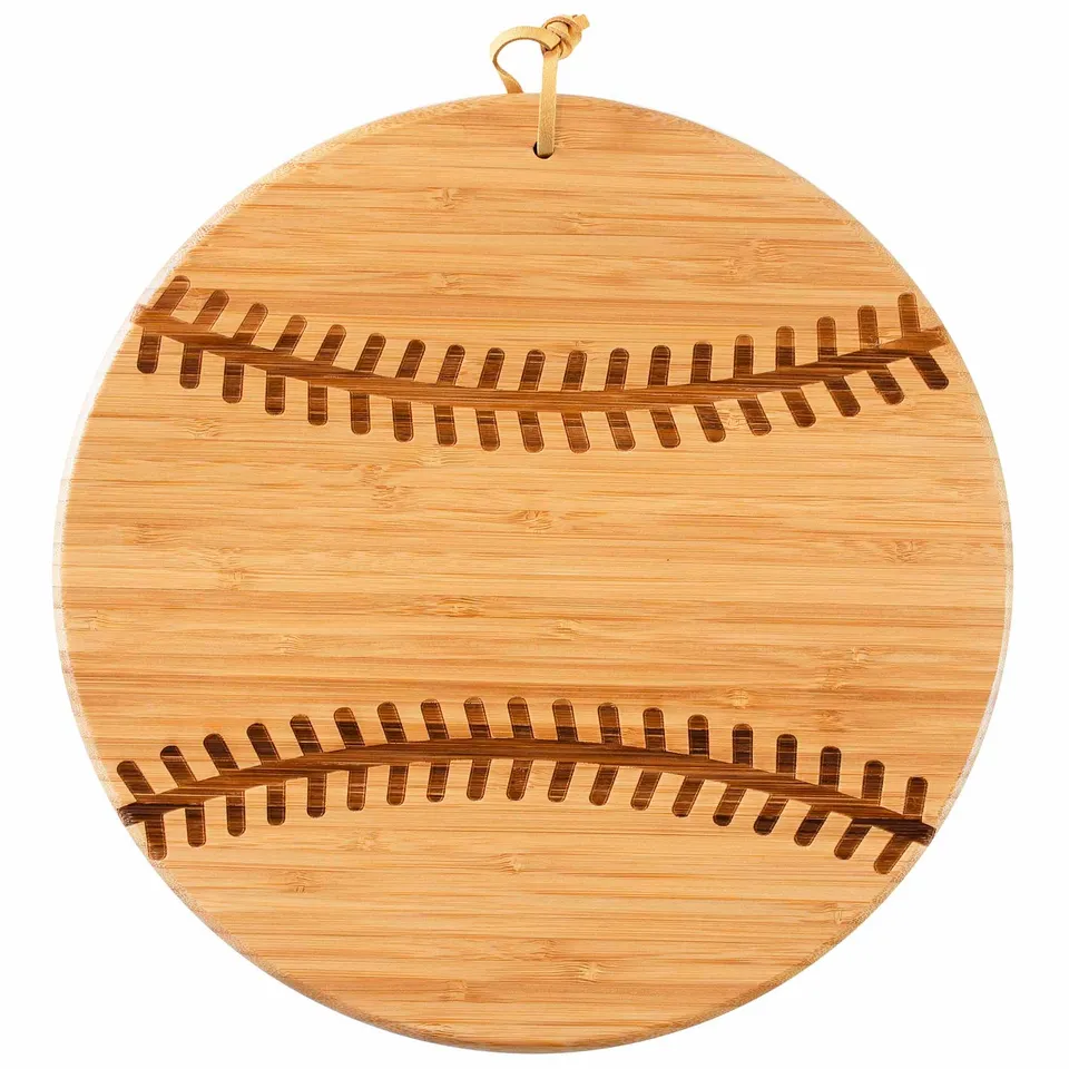 totally-bamboo-baseball-shaped-cutting-board-12-x-12 image 1