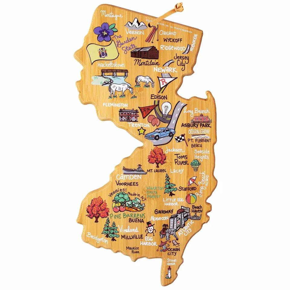 totally-bamboo-new-jersey-state-shaped-cutting-board-with-fish-kiss-artwork-by-a image 1