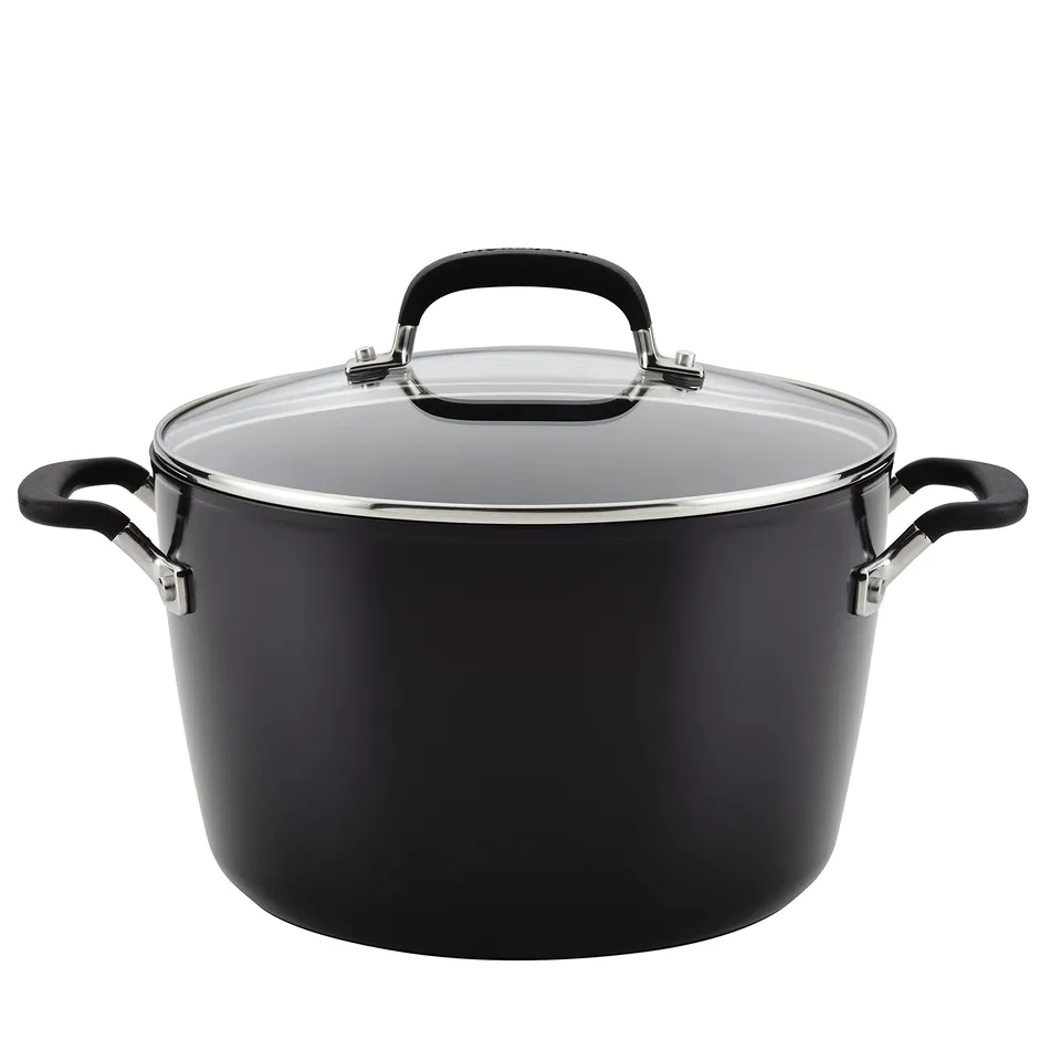 kitchenaid-hard-anodized-nonstick-stockpot-with-lid-8-quart-onyx-black image 1