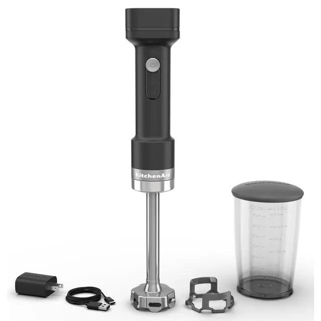 kitchenaid-go-cordless-hand-blender-with-battery-khbrv71-black-matte image 1