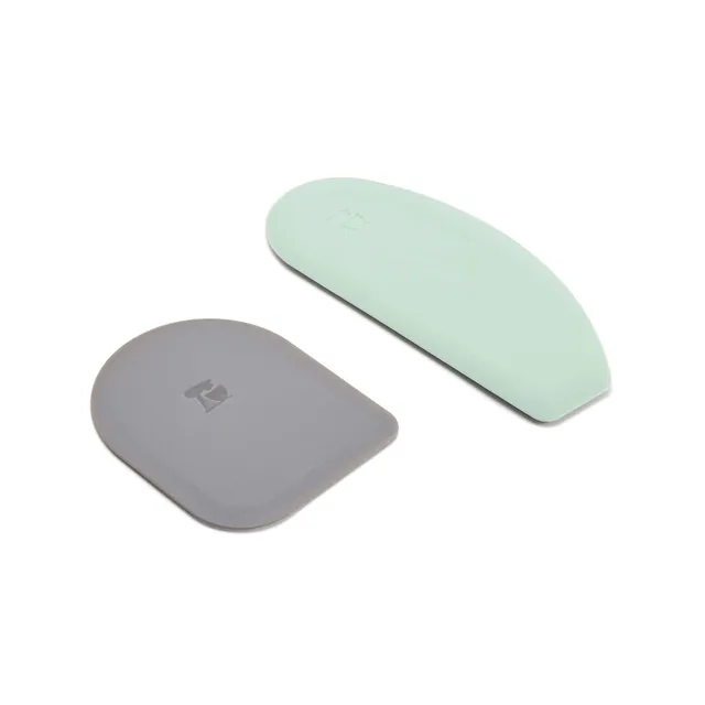 kitchenaid-gourmet-bowl-scraper-and-pan-scraper-set-2-piece-pistachio-storm-grey image 1