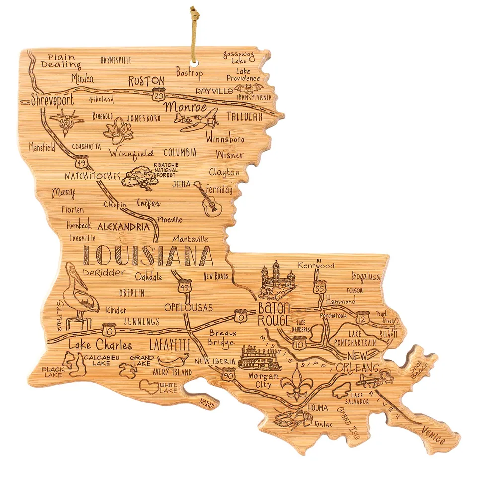 totally-bamboo-destination-louisiana-cutting-board-13-x-12 image 1