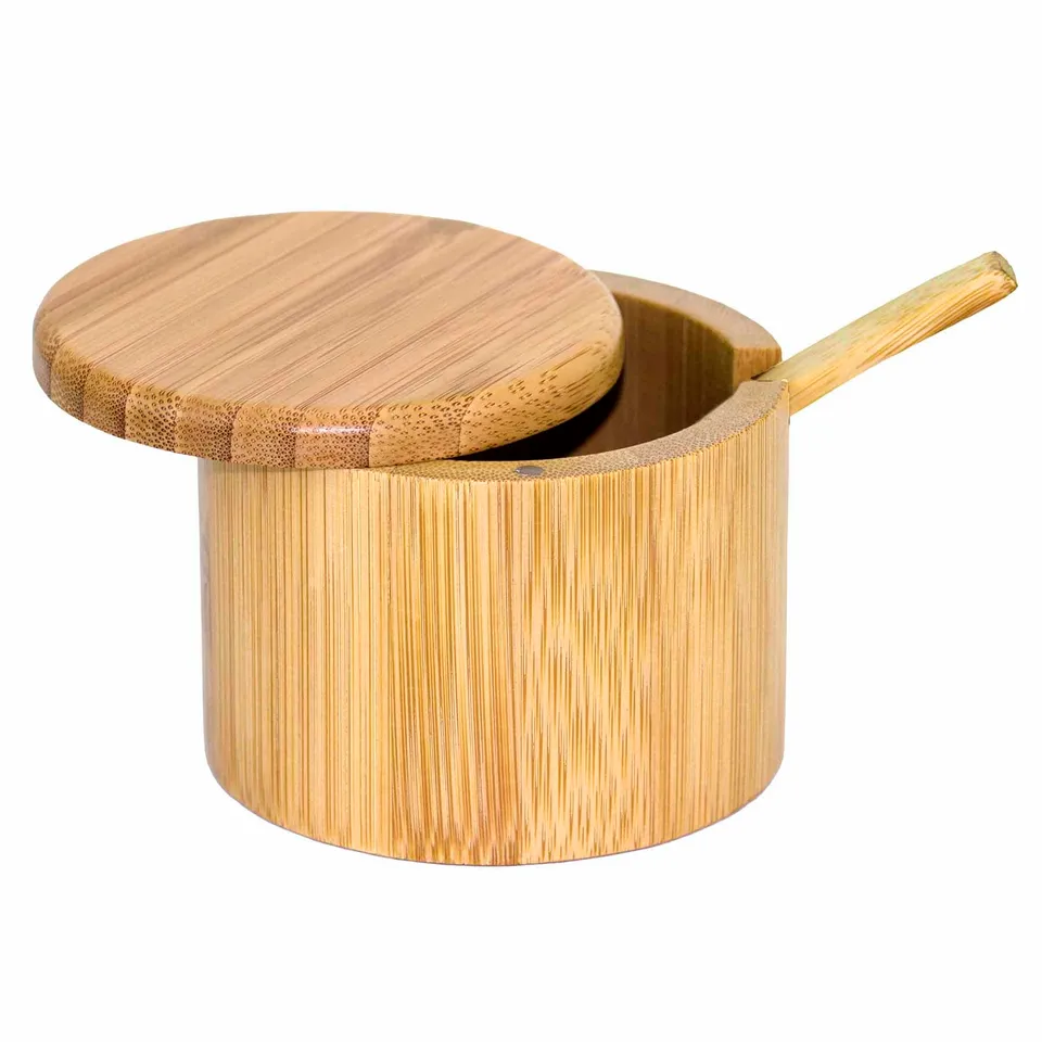 totally-bamboo-little-dipper-salt-cellar-with-salt-spoon-6-oz-capacity image 1