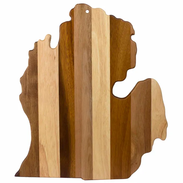 totally-bamboo-rock-branch-shiplap-series-michigan-mitten-cutting-board image 1