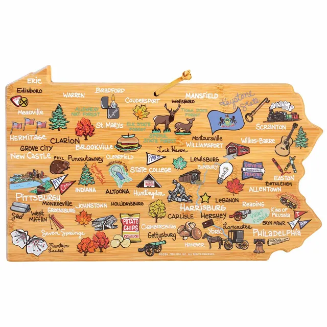 totally-bamboo-pennsylvania-cutting-board-with-artwork-by-fish-kiss image 1