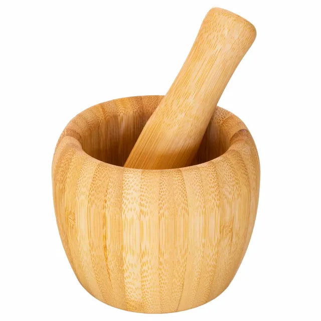 totally-bamboo-tb-essentials-bamboo-mortar-pestle-set image 1