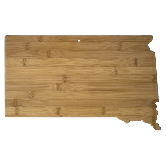 totally-bamboo-south-dakota-state-shaped-bamboo-serving-and-cutting-board image 1