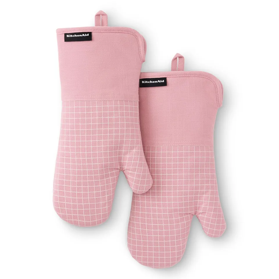kitchenaid-gourmet-series-gridlines-oven-mitts-2-pack-heat-resistant-to-600-f-si image 1