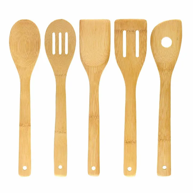 totally-bamboo-5-piece-bamboo-cooking-utensil-set image 1