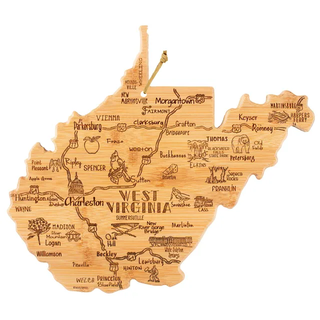 totally-bamboo-destination-west-virginia-cutting-board-13-5-x-11-75 image 1