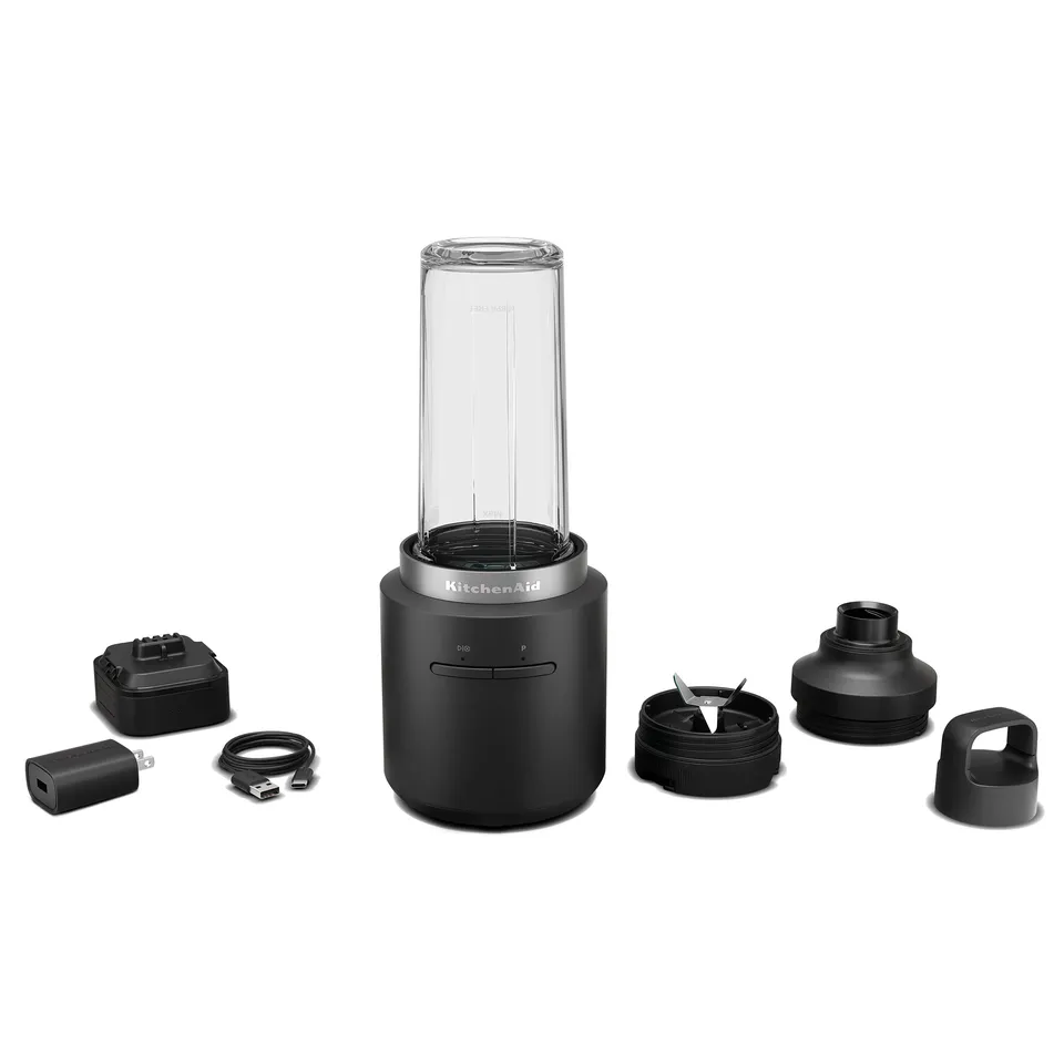 kitchenaid-go-cordless-personal-blender-with-battery-ksbr256-black-matte image 1