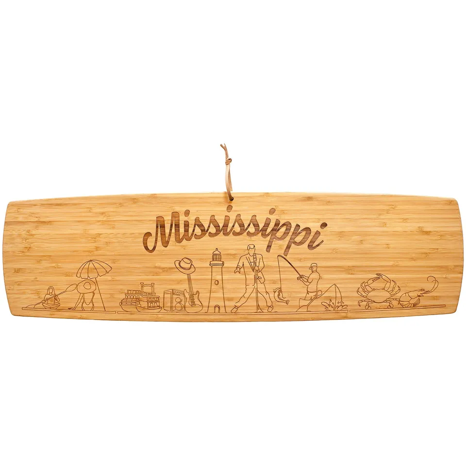 totally-bamboo-mississippi-engraved-xl-charcuterie-board-30-x-8-5 image 1