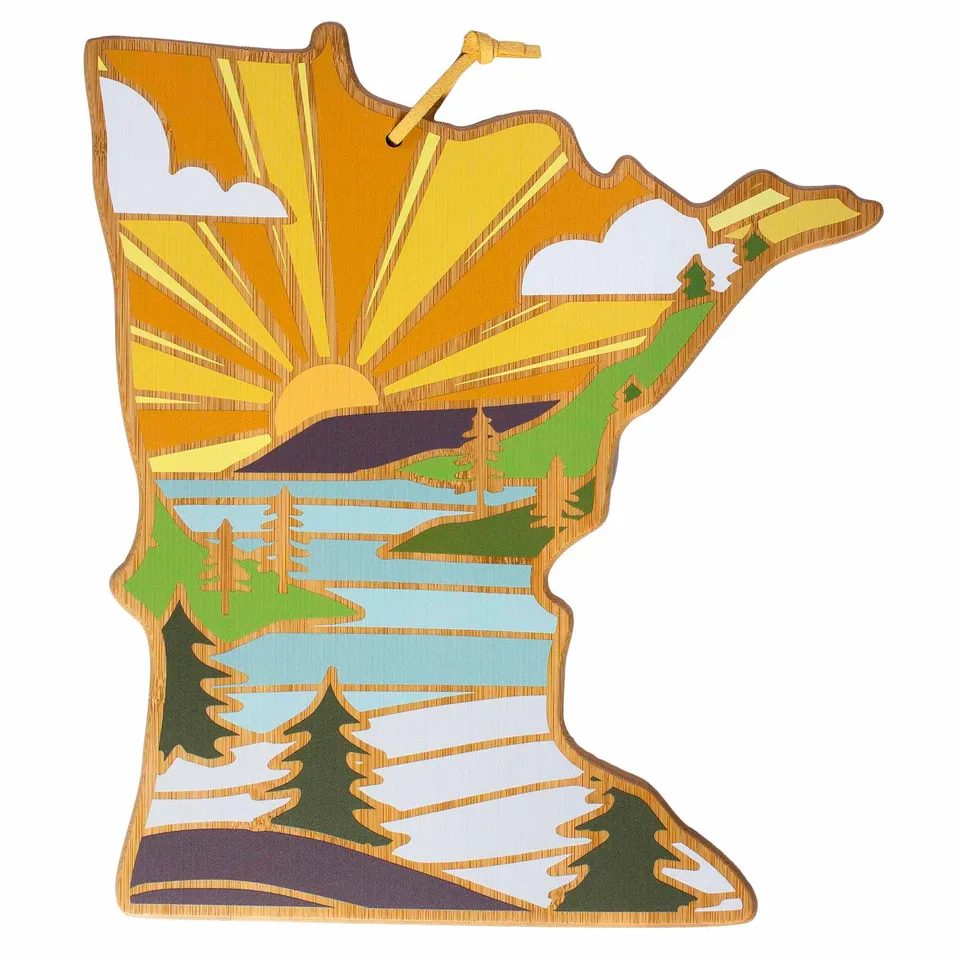 totally-bamboo-minnesota-cutting-board-with-artwork-by-summer-stokes image 1