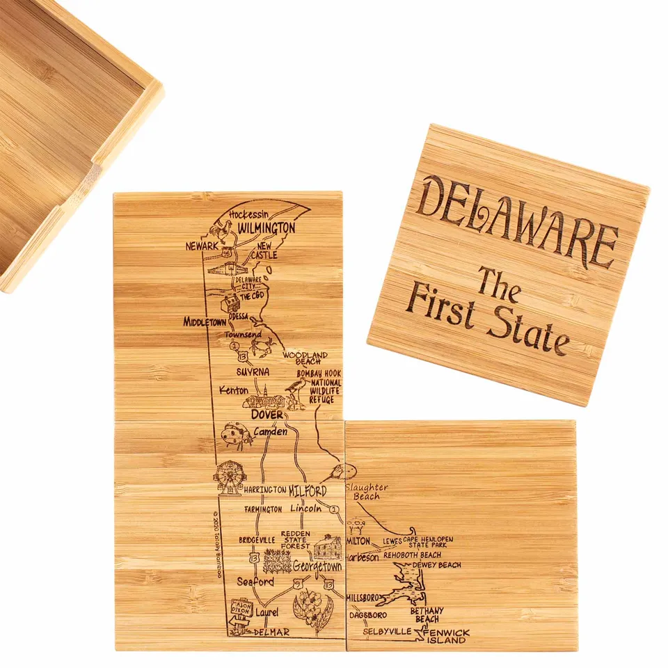 totally-bamboo-4-piece-delaware-puzzle-coaster-set-with-case image 1