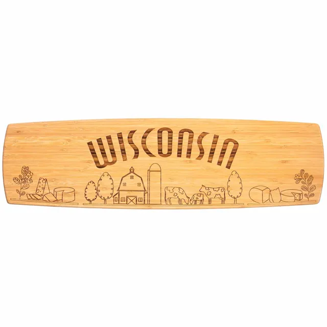 totally-bamboo-wisconsin-engraved-xl-charcuterie-board-30-x-8-5-laser-engraved-s image 1