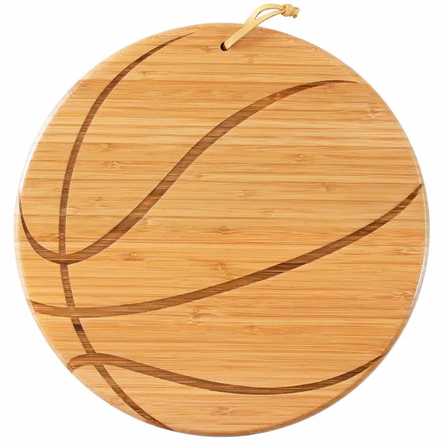 totally-bamboo-basketball-shaped-cutting-board-12-x-12 image 1