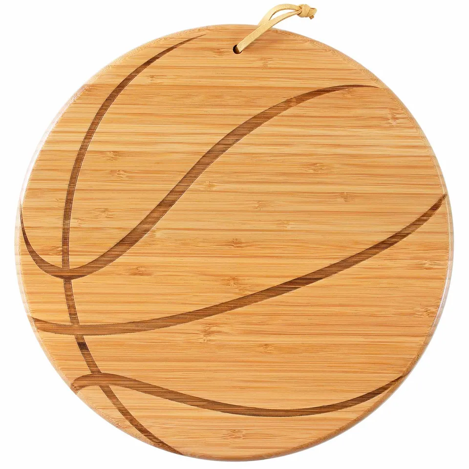totally-bamboo-basketball-shaped-cutting-board-12-x-12 image 1