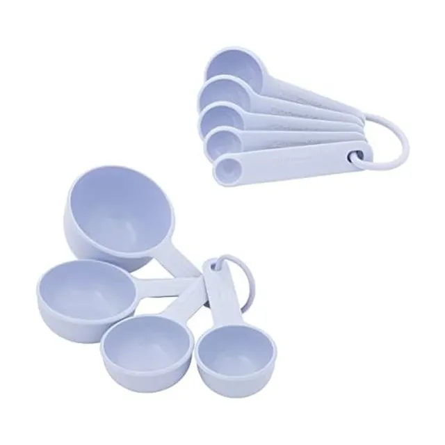 kitchenaid-universal-9-piece-measuring-cup-and-spoon-set-lavender-cream image 1