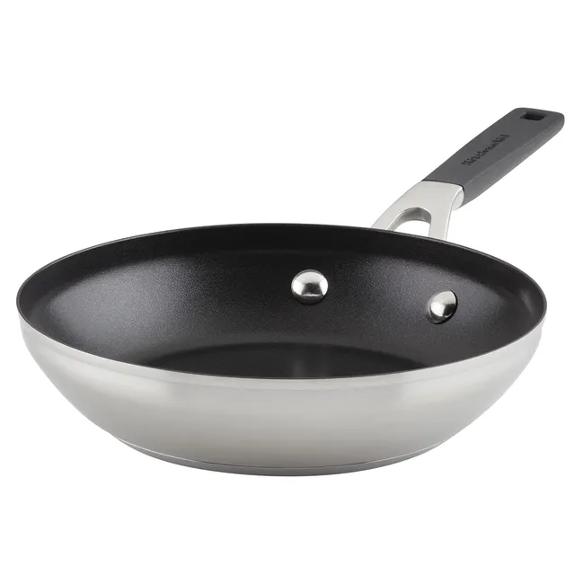 kitchenaid-71019-stainless-steel-nonstick-frying-pan-skillet-8-inch-brushed-stai image 1