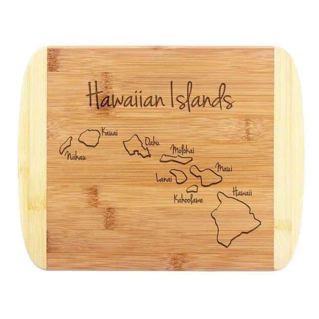 totally-bamboo-hawaiian-islands-engraved-cutting-board-11-x-8-3-4 image 1