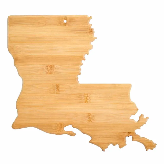 totally-bamboo-louisiana-state-shaped-cutting-board-13-x-12 image 1