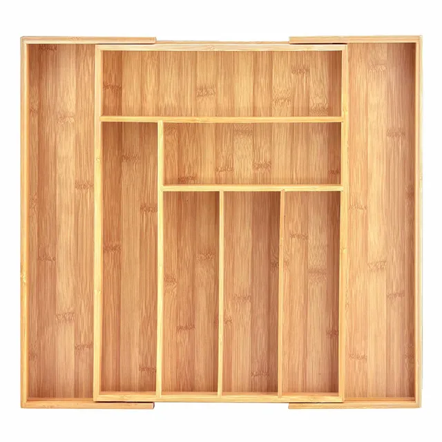 totally-bamboo-expandable-flatware-drawer-organizer image 1