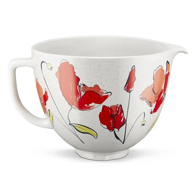 kitchenaid-5-quart-ceramic-bowl-for-tilt-head-stand-mixers-poppy-red-oven-safe-t image 1