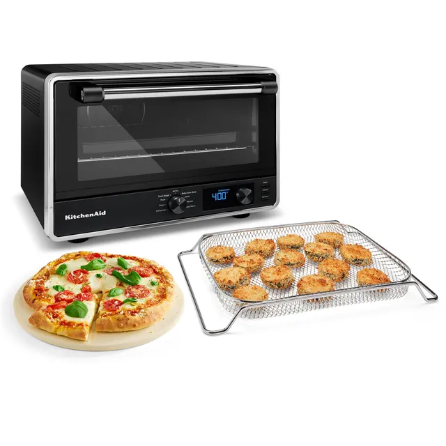 kitchenaid-digital-countertop-oven-with-air-fry-pizza-stone-kco128bm-black-matte image 1